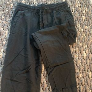 Old Navy Black Linen Pants